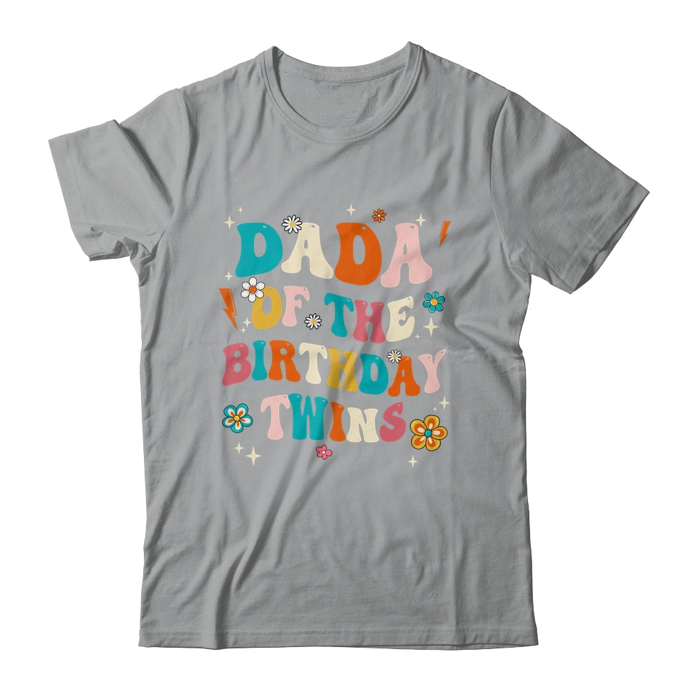 Dada Of The Birthday Twins Boys Girls Party Retro Bday Shirt & Hoodie | teecentury