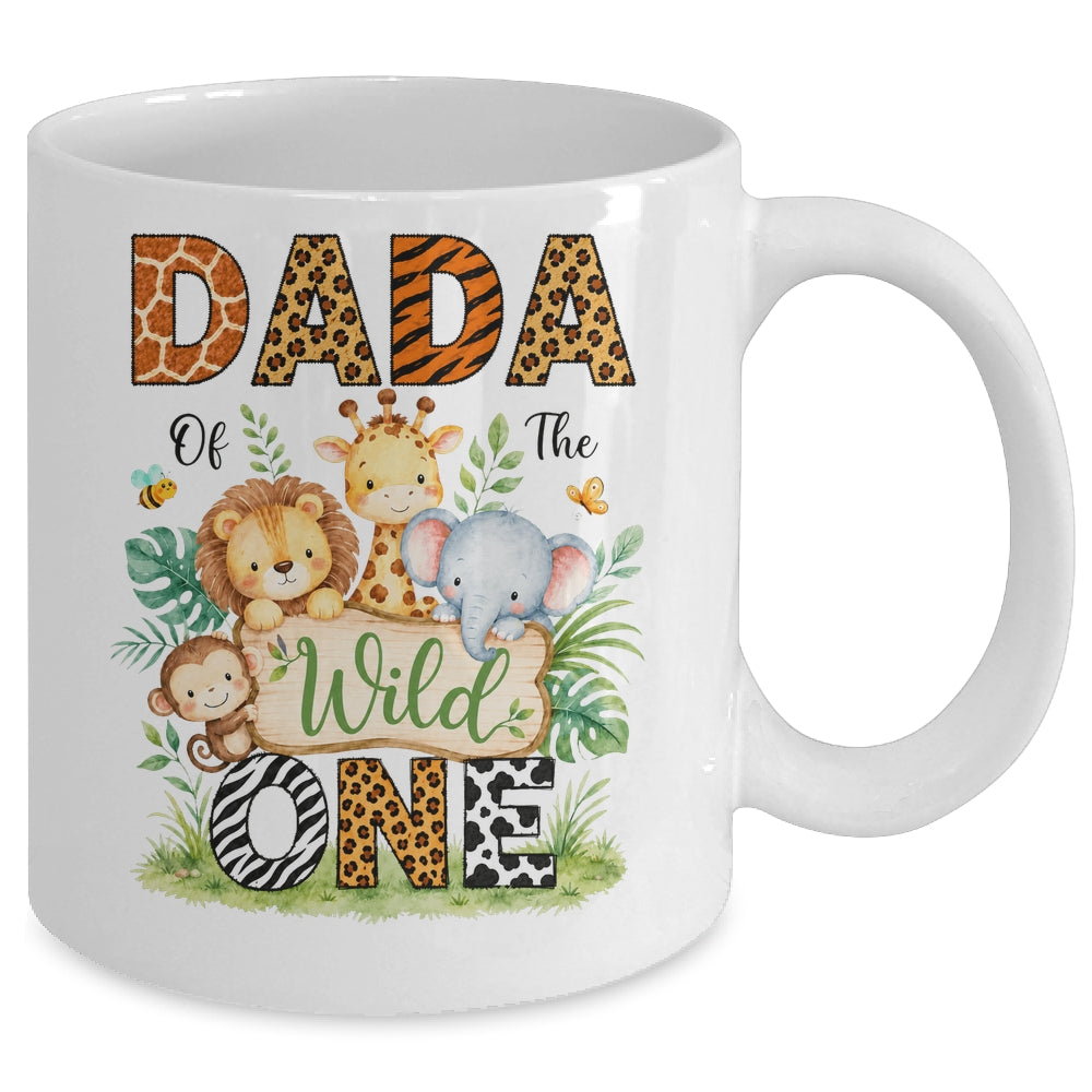 Dada Of The Wild One First Birthday Boy Jungle Safari Mug | teecentury