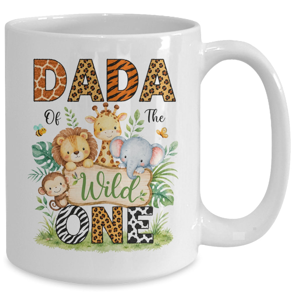 Dada Of The Wild One First Birthday Boy Jungle Safari Mug | teecentury