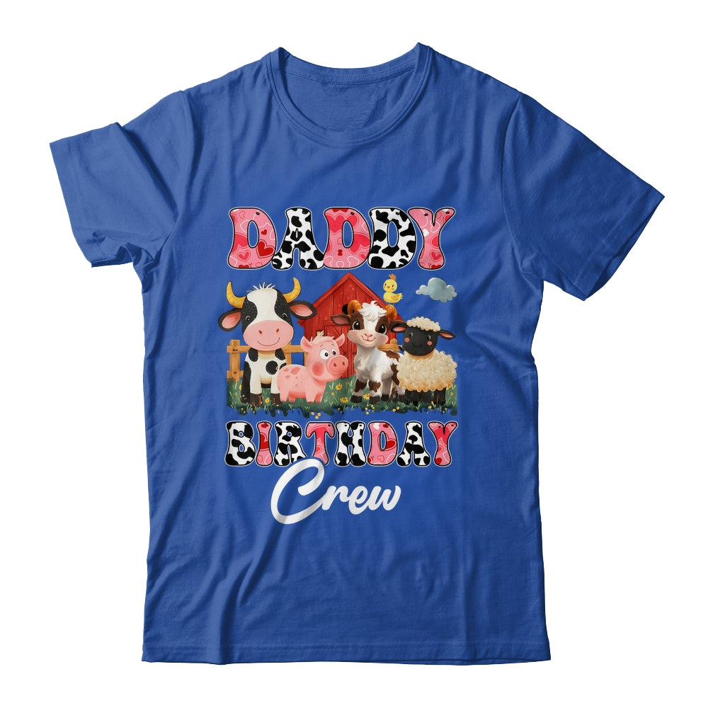 Daddy Birthday Crew Farm Cow Birthday Boy Girl Family Shirt & Hoodie | teecentury