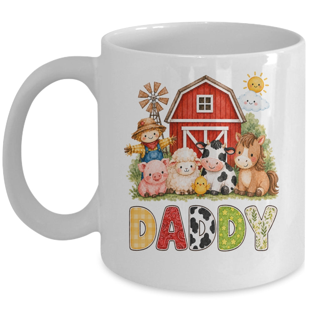 Daddy Farm Cow 1St Birthday Girl Boy Matching Family Mug | teecentury