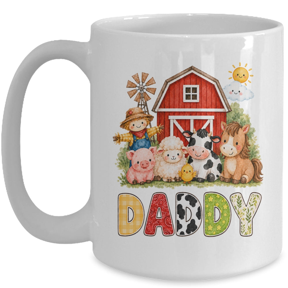 Daddy Farm Cow 1St Birthday Girl Boy Matching Family Mug | teecentury