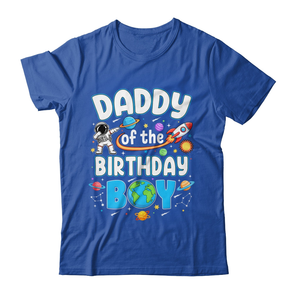 Daddy Of The Birthday Boy Astronaut Family Space Planets Shirt & Hoodie | teecentury