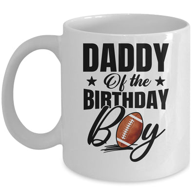 Daddy Of The Birthday Boy Football 1st Birthday Party Mug | teecentury