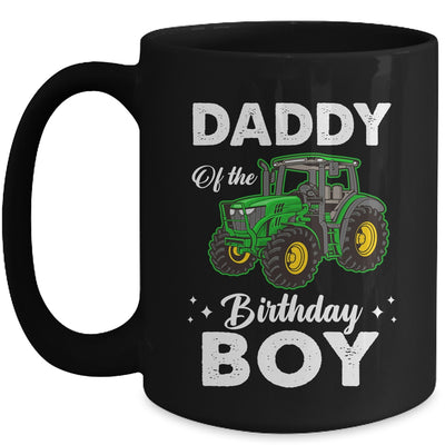 Daddy Of The Birthday Boy Tractors Farm Party Farmer Mug | teecentury