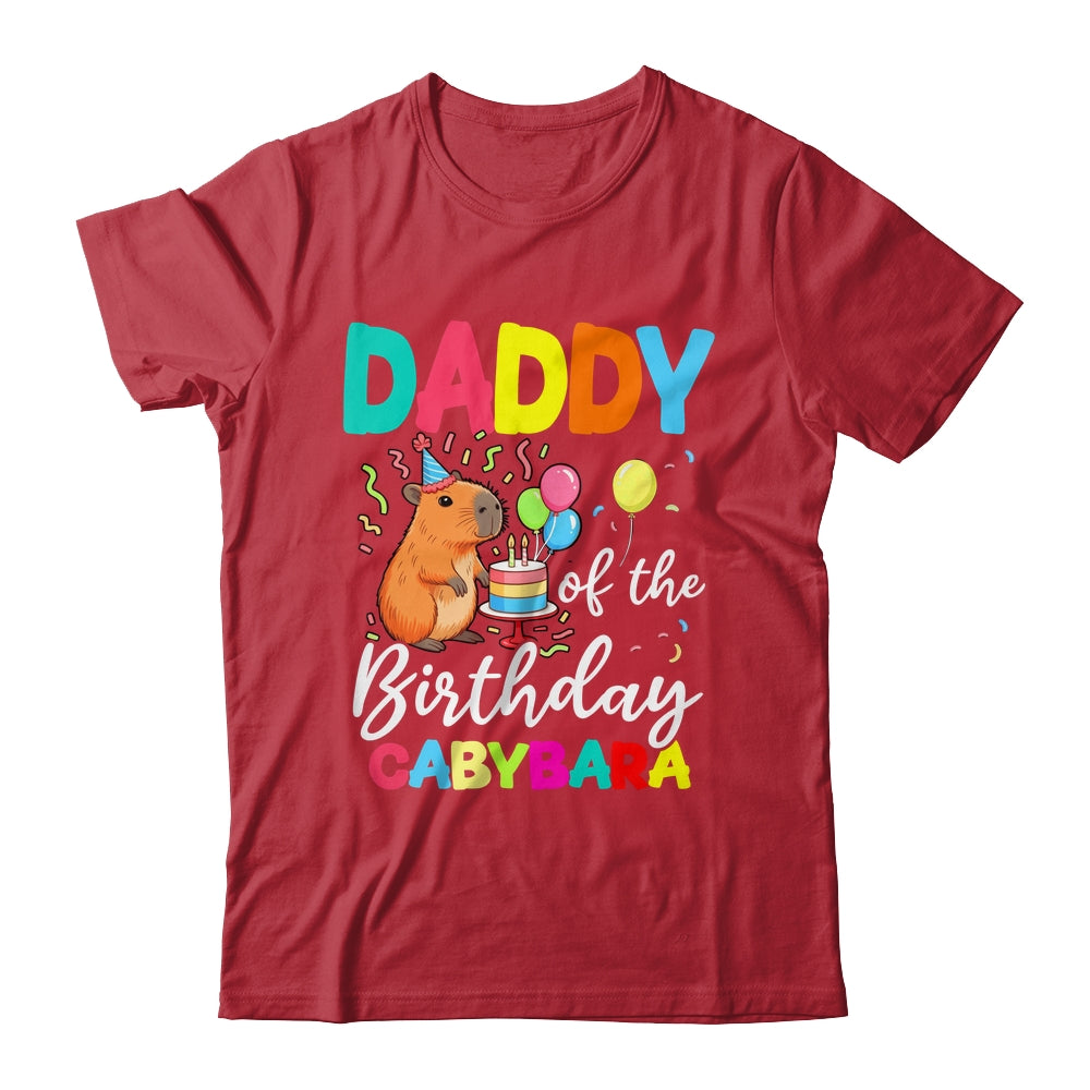 Daddy Of The Birthday Capybara Girl Bday Party Family Shirt & Hoodie | teecentury