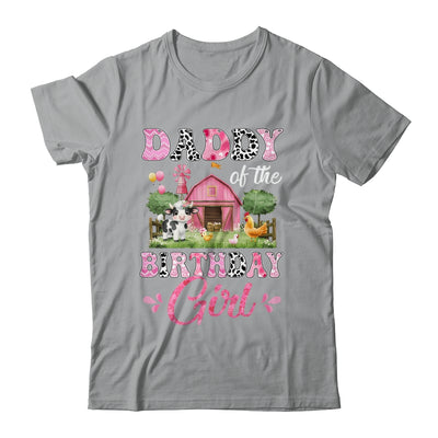 Daddy Of The Birthday Girl 1st Birthday Cow Farm Family Shirt & Hoodie | teecentury