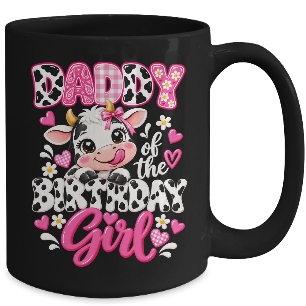 Daddy Of The Birthday Girl Cow 1St Birthday Family Farm Mug | teecentury
