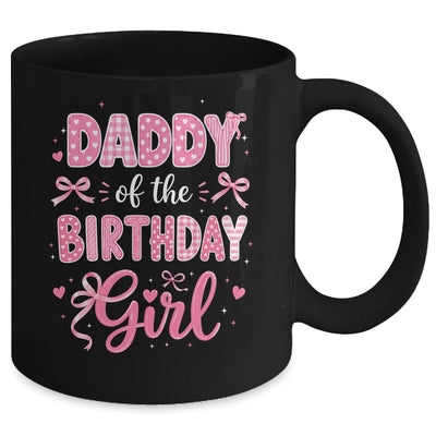 Daddy Of The Birthday Girl Matching Pink Coquette Bow Mug | teecentury
