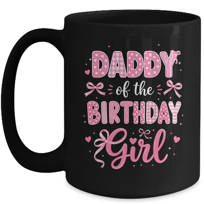 Daddy Of The Birthday Girl Matching Pink Coquette Bow Mug | teecentury