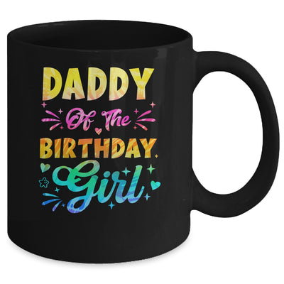 Daddy Of The Birthday Girl Tie Dye 1st Birthday Family Mug | teecentury