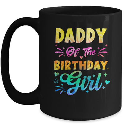 Daddy Of The Birthday Girl Tie Dye 1st Birthday Family Mug | teecentury