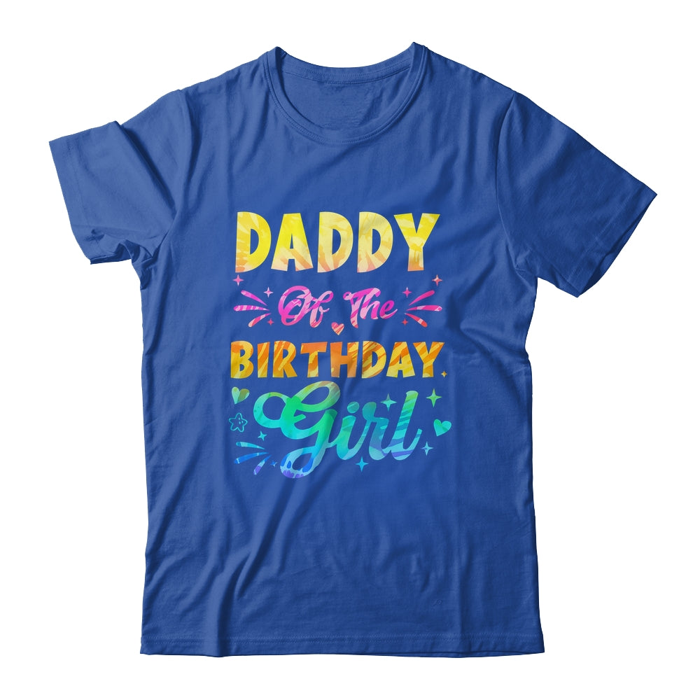 Daddy Of The Birthday Girl Tie Dye 1st Birthday Family Shirt & Hoodie | teecentury