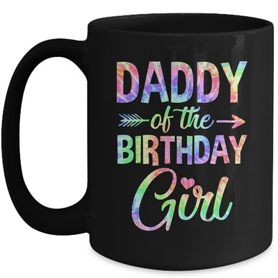 Daddy Of The Birthday Girl Tie Dye 1st Birthday Girl Family Mug | teecentury