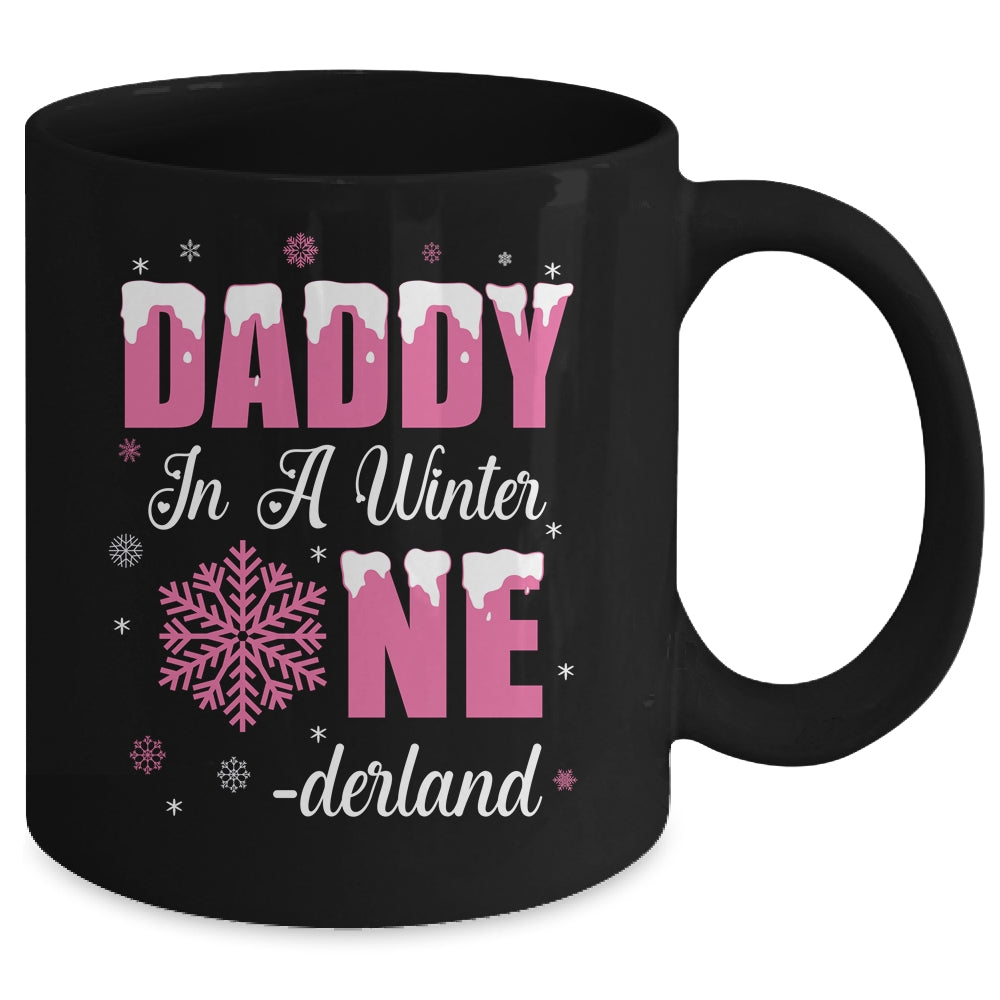 Daddy Of The Birthday Girl Winter Onederland 1st Birthday Mug | teecentury