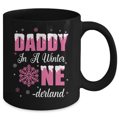 Daddy Of The Birthday Girl Winter Onederland 1st Birthday Mug | teecentury