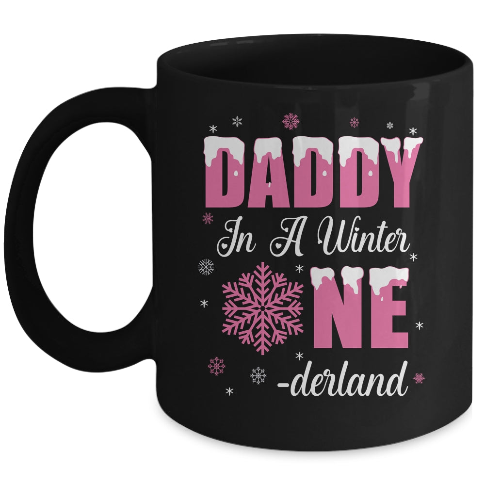 Daddy Of The Birthday Girl Winter Onederland 1st Birthday Mug | teecentury
