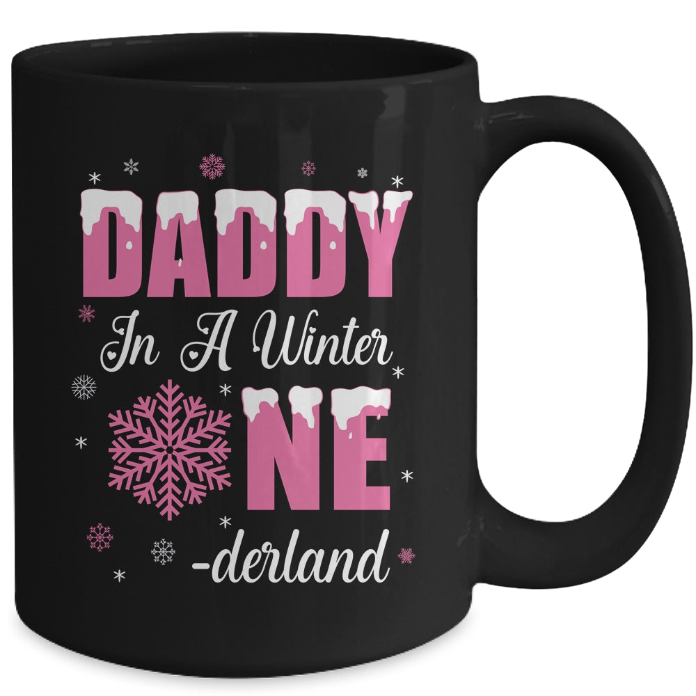 Daddy Of The Birthday Girl Winter Onederland 1st Birthday Mug | teecentury