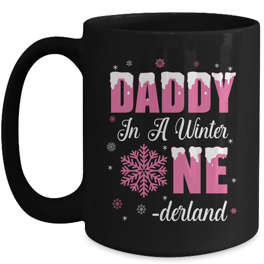 Daddy Of The Birthday Girl Winter Onederland 1st Birthday Mug | teecentury