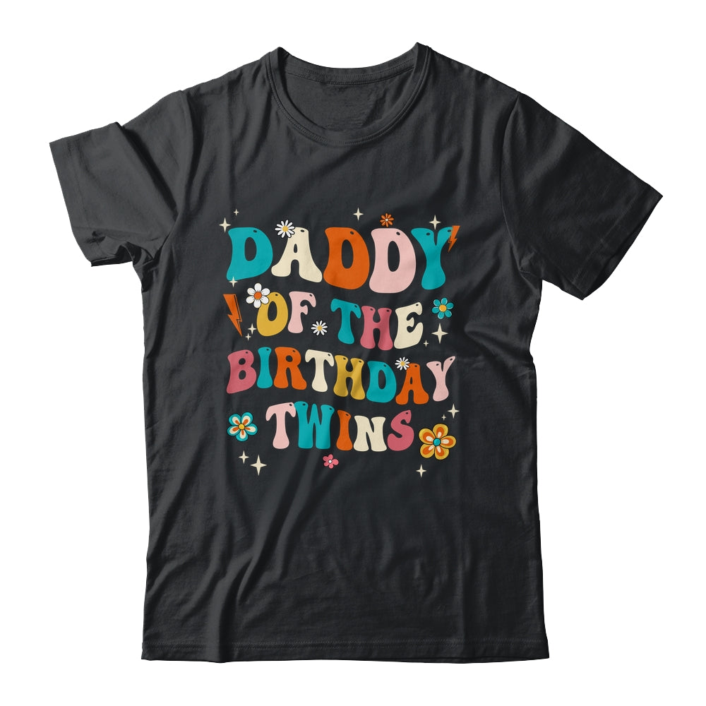 Daddy Of The Birthday Twins Boys Girls Party Retro Bday Shirt & Hoodie | teecentury