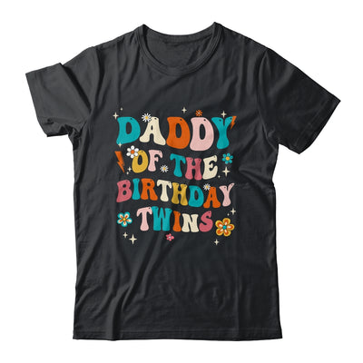 Daddy Of The Birthday Twins Boys Girls Party Retro Bday Shirt & Hoodie | teecentury