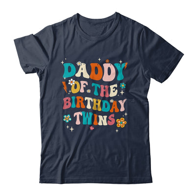 Daddy Of The Birthday Twins Boys Girls Party Retro Bday Shirt & Hoodie | teecentury