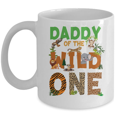 Daddy Of The Birthday Wild One Safari Birthday Boy Family Mug | teecentury