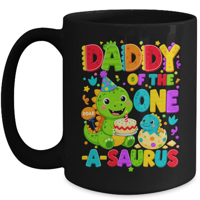 Daddy Of The One-A-Saurus 1St Birthday Boy T-Rex Dinosaur Mug | teecentury