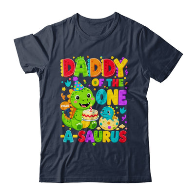 Daddy Of The One-A-Saurus 1St Birthday Boy T-Rex Dinosaur Shirt & Hoodie | teecentury
