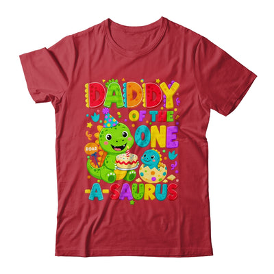 Daddy Of The One-A-Saurus 1St Birthday Boy T-Rex Dinosaur Shirt & Hoodie | teecentury