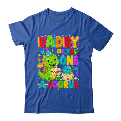 Daddy Of The One-A-Saurus 1St Birthday Boy T-Rex Dinosaur Shirt & Hoodie | teecentury