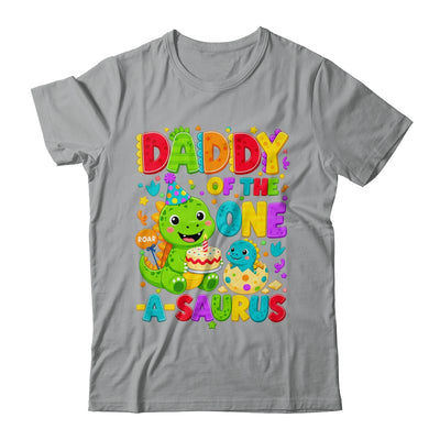 Daddy Of The One-A-Saurus 1St Birthday Boy T-Rex Dinosaur Shirt & Hoodie | teecentury