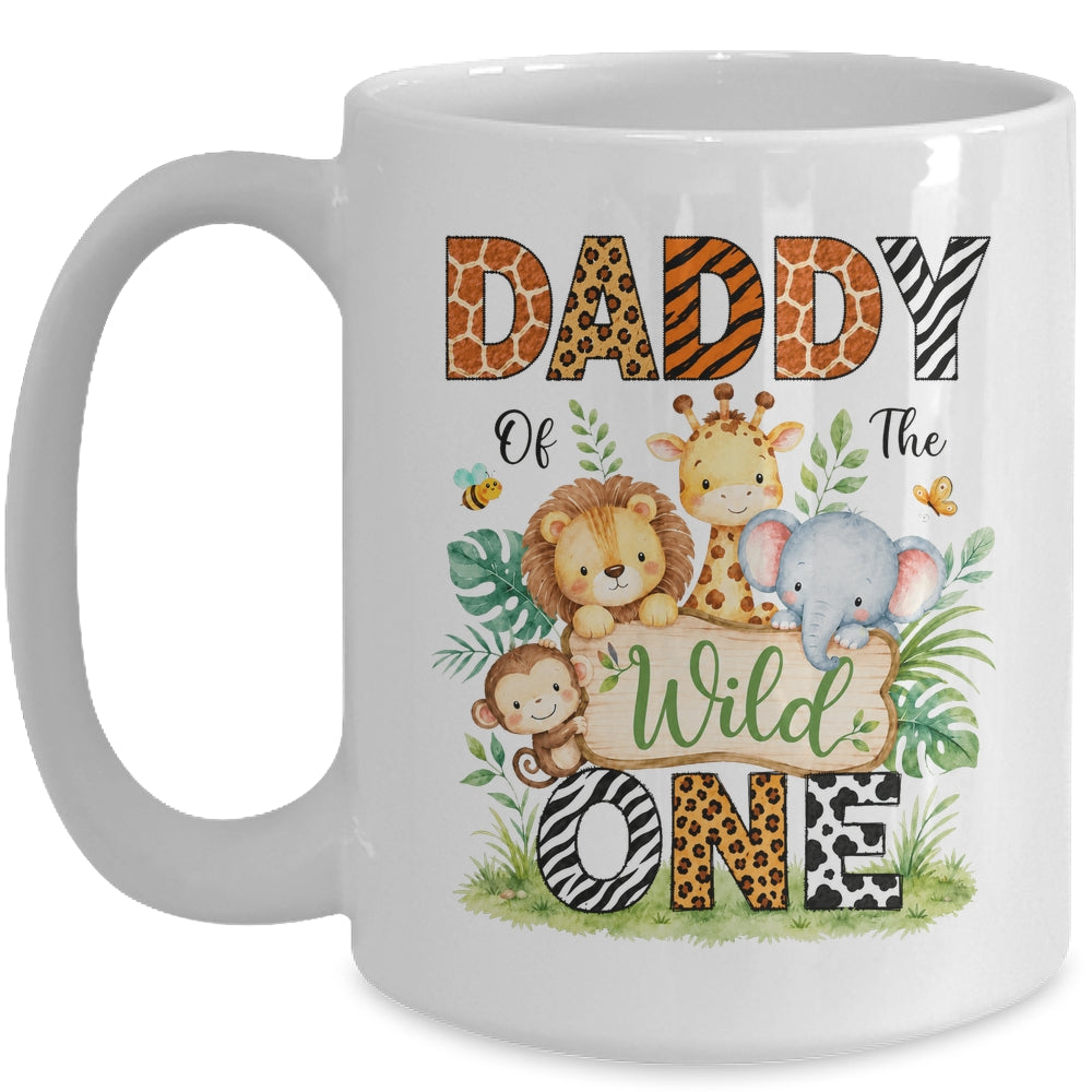Daddy Of The Wild One First Birthday Boy Jungle Safari Mug | teecentury
