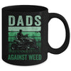 Dads Against Weed Funny Gardening Lawn Mowing Fathers Day Mug | teecentury