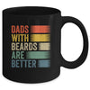 Dads With Beards Are Better Funny Dad Fathers Day Retro Mug | teecentury