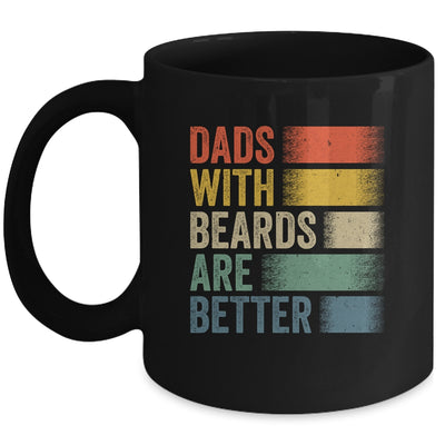 Dads With Beards Are Better Funny Dad Fathers Day Retro Mug | teecentury