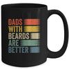 Dads With Beards Are Better Funny Dad Fathers Day Retro Mug | teecentury