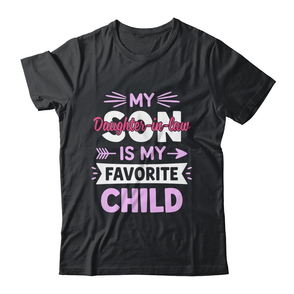 Daughter-in-Law Favorite Child For Mother-in-Law Mothers Day Shirt & Tank Top | teecentury