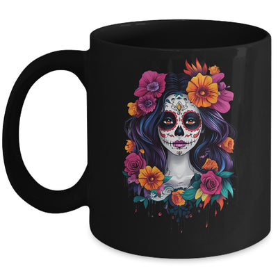 De Los Muertos 2024 La Catrina Day Of Dead Sugar Skull Mug | teecentury