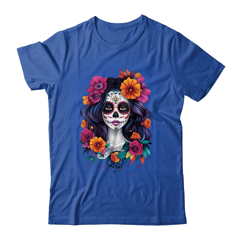 De Los Muertos 2024 La Catrina Day Of Dead Sugar Skull Shirt & Hoodie | teecentury