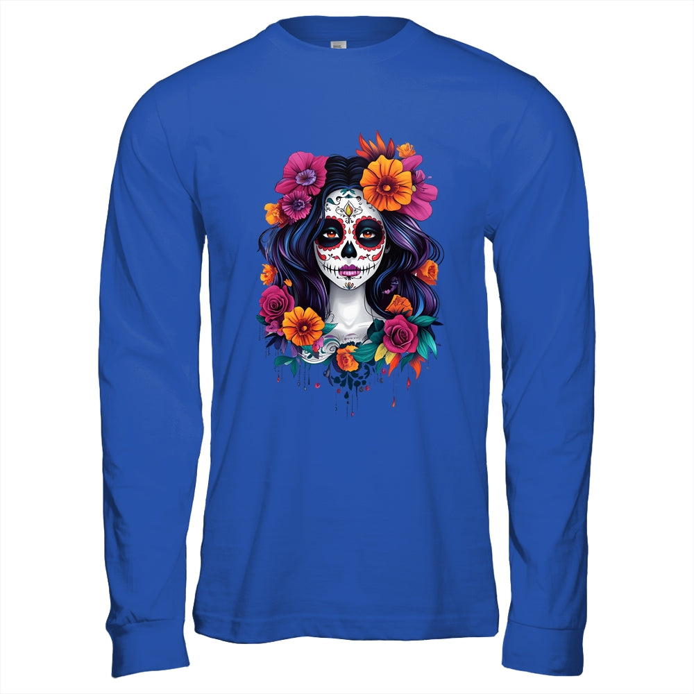 De Los Muertos 2024 La Catrina Day Of Dead Sugar Skull Shirt & Hoodie | teecentury