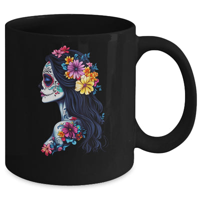 De Los Muertos La Catrina Day Of Dead Mexican Sugar Skull Mug | teecentury