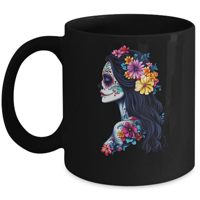 De Los Muertos La Catrina Day Of Dead Mexican Sugar Skull Mug | teecentury
