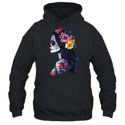 De Los Muertos La Catrina Day Of Dead Mexican Sugar Skull Shirt & Hoodie | teecentury