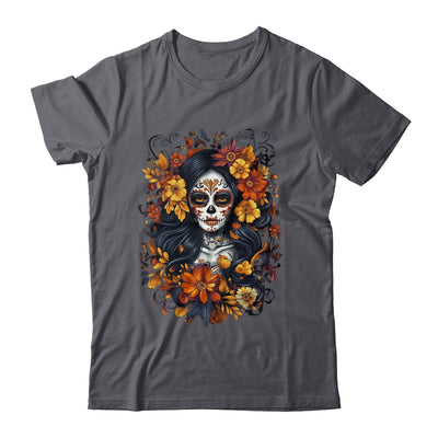 De Los Muertos La Catrina Day Of Dead Sugar Skull Halloween Shirt & Sweatshirt | teecentury