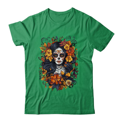 De Los Muertos La Catrina Day Of Dead Sugar Skull Halloween Shirt & Sweatshirt | teecentury