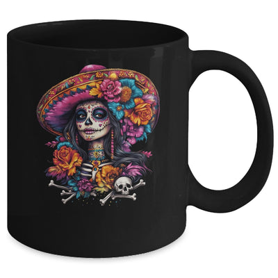 De Los Muertos La Catrina Day Of Dead Sugar Skull Women Mug | teecentury