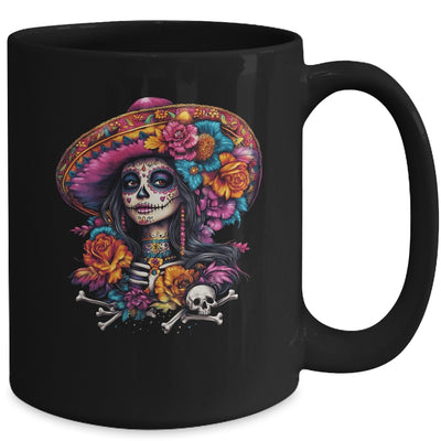 De Los Muertos La Catrina Day Of Dead Sugar Skull Women Mug | teecentury