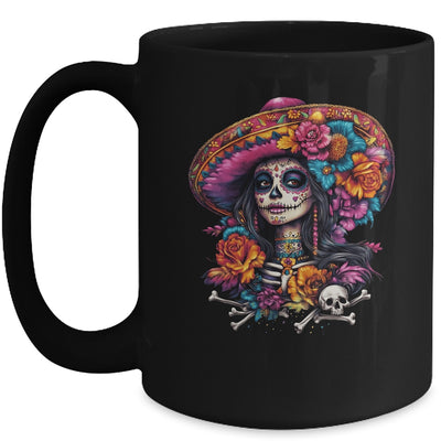 De Los Muertos La Catrina Day Of Dead Sugar Skull Women Mug | teecentury
