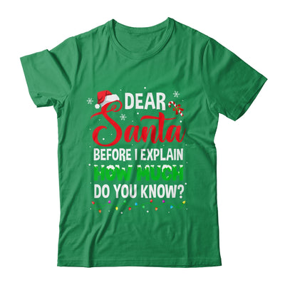 Dear Santa I Can Explain Funny Christmas Kids Adults Shirt & Sweatshirt | teecentury